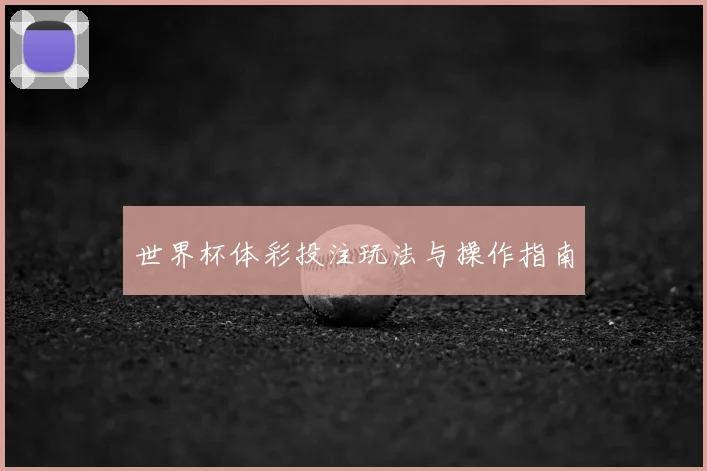 世界杯体彩投注玩法与操作指南